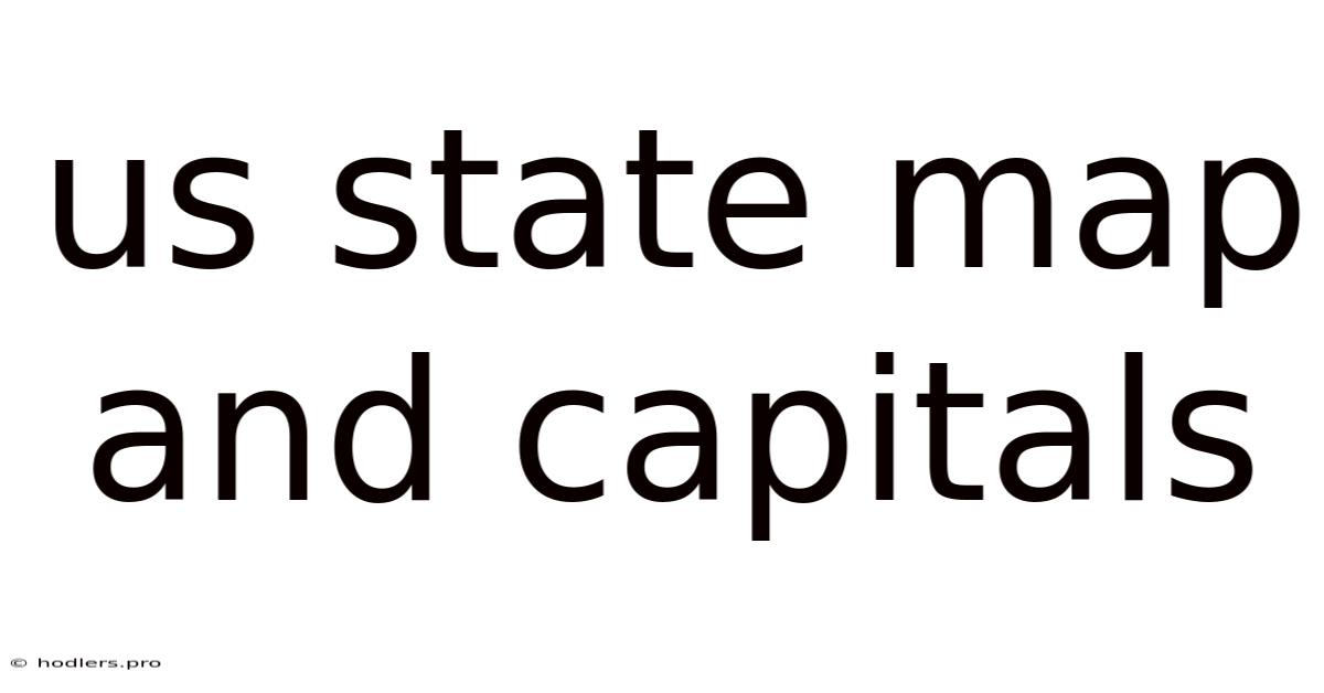 Us State Map And Capitals